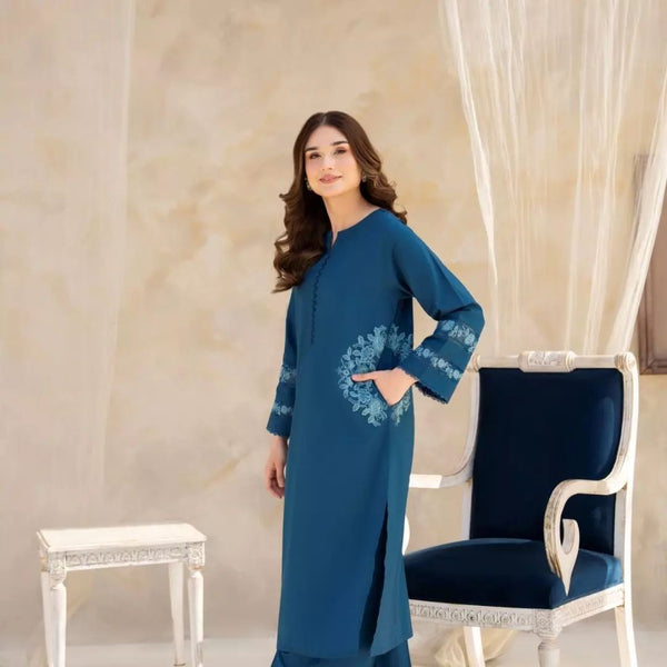 ELLA EMB 2PC (DOUBLE POCKET)